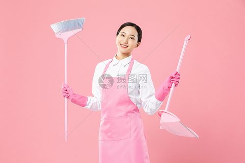 家政服务女性扫地高清图片下载-正版图片501535178-摄图网